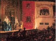 Adolph von Menzel Theatre du Gymnase china oil painting reproduction